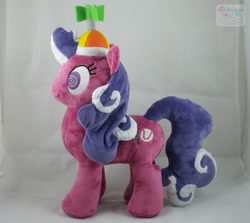 Size: 900x802 | Tagged: safe, artist:lilmoon, character:screwball, species:pony, clothing, custom, doll, hat, irl, photo, plushie, propeller hat, swirly eyes, toy