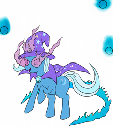 Size: 1802x2014 | Tagged: safe, artist:mr-1, artist:plasters-ponies, artist:tanmansmantan, character:trixie, glowing eyes