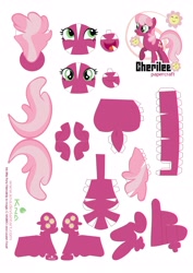 Size: 2483x3507 | Tagged: safe, artist:kna, character:cheerilee, high res, papercraft, template