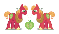 Size: 3118x1765 | Tagged: safe, artist:kna, character:big mcintosh, species:earth pony, species:pony, male, simple background, stallion, transparent background, vector