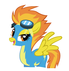 Size: 2292x2355 | Tagged: safe, artist:kna, character:spitfire, high res, simple background, transparent background, vector, wonderbolts
