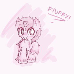 Size: 660x660 | Tagged: safe, artist:haute-claire, character:ruby pinch, fluffy, solo