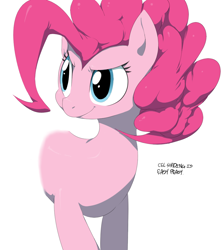 Size: 934x1050 | Tagged: safe, artist:sunibee, character:pinkie pie, cel shading, female, solo
