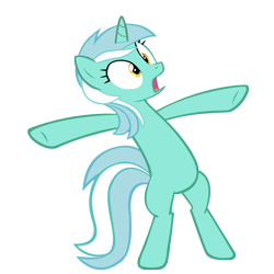 Size: 1600x1600 | Tagged: safe, artist:tritebristle, character:lyra heartstrings, species:pony, bipedal, simple background, standing, transparent background, vector