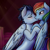 Size: 1024x1024 | Tagged: safe, artist:chiweee, character:rainbow dash, character:soarin', ship:soarindash, against wall, bed, blushing, cute, eyes closed, female, floppy ears, hug, kissing, male, shipping, straight
