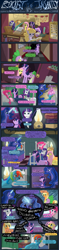 Size: 1600x6744 | Tagged: safe, artist:seventozen, character:applejack, character:fluttershy, character:pinkie pie, character:princess luna, character:rainbow dash, character:rarity, character:spike, character:twilight sparkle, oc, comic:rocket to insanity, fanfic:rocket to insanity, comic, fanfic, fanfic art, grimdark series, grotesque series, heterochromia, hospital, typewriter