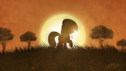 Size: 1920x1080 | Tagged: safe, artist:jamey4, artist:thatguy1945, character:applejack, gritted teeth, lens flare, straw, sunset, vector, wallpaper
