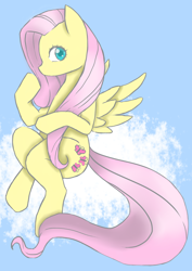Size: 1024x1444 | Tagged: safe, artist:invadersharie, artist:ronniesponies, character:fluttershy, female, solo