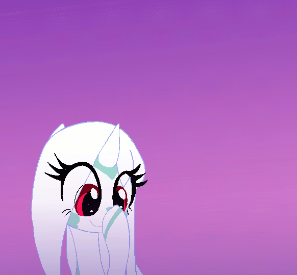 Size: 582x539 | Tagged: safe, artist:celerypony, oc, oc only, oc:celery, species:pony, species:unicorn, animated, boop, cute, eye clipping through hair, female, fireworks, gradient background, hair over one eye, magic, mare, self-boop, smiling, solo