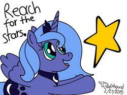 Size: 1024x768 | Tagged: safe, artist:xwoofyhoundx, character:princess luna, female, filly, inkscape, s1 luna, solo, stars, woona