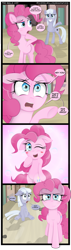 Size: 950x3325 | Tagged: safe, artist:coltsteelstallion, character:pinkie pie, episode:the cutie map, g4, my little pony: friendship is magic, blushing, comic, creeper, cute, diapinkes, hind legs, smiling, tower of pimps, wink