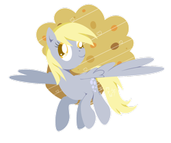 Size: 1024x857 | Tagged: safe, artist:wavecipher, character:derpy hooves, species:pegasus, species:pony, female, mare, muffin, solo