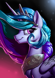 Size: 2853x4026 | Tagged: safe, artist:nadnerbd, character:princess celestia, species:alicorn, species:pony, beautiful, female, looking at you, mare, portrait, smiling, solo