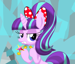 Size: 1400x1200 | Tagged: safe, artist:lovehtf421, character:starlight glimmer, angry, element of magic, female, solo