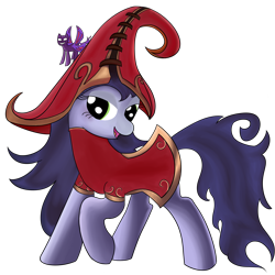 Size: 2000x2000 | Tagged: safe, artist:dragonfoorm, league of legends, lulu (league of legends), ponified, simple background, solo, transparent background