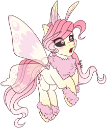 Size: 1024x1221 | Tagged: safe, artist:diigii-doll, oc, oc only, species:mothpony, original species, simple background, solo, transparent background