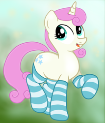 Size: 2310x2700 | Tagged: safe, artist:an-tonio, artist:lord waite, character:twinkleshine, clothing, colored, female, socks, solo, striped socks