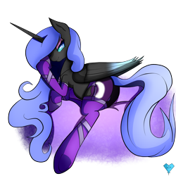 Size: 2000x2000 | Tagged: safe, artist:mytatsur, character:nightmare moon, character:princess luna, clothing, cloud, female, pregnant, prone, smiling, socks, solo