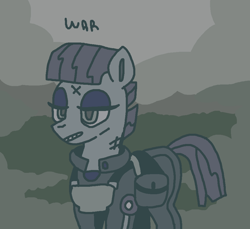 Size: 970x889 | Tagged: safe, artist:grinwild, character:maud pie, episode:the cutie re-mark, alternate timeline, apocalypse maud, crystal war timeline, female, solo, war