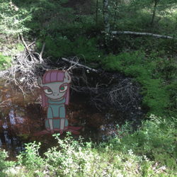 Size: 2160x2160 | Tagged: safe, artist:grinwild, character:maud pie, forest, irl, photo, ponies in real life, solo