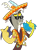 Size: 442x596 | Tagged: safe, artist:mickeymonster, artist:zutheskunk traces, character:discord, species:draconequus, clothing, costume, discordlicious, elements of harmony, lidded eyes, looking at you, male, pointing, poncho, simple background, solo, sombrero, sombrero charro, svg, swag, transparent background, vector, vector trace