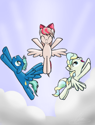 Size: 1608x2108 | Tagged: safe, artist:oinktweetstudios, character:angel wings, character:sky stinger, character:vapor trail, episode:top bolt, g4, my little pony: friendship is magic