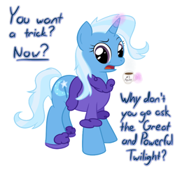 Size: 700x679 | Tagged: safe, artist:hip-indeed, character:trixie, clothing, coffee, female, magic, morning ponies, out of character, robe, solo