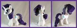 Size: 3912x1440 | Tagged: safe, artist:whiteheather, character:rarity, irl, photo, plushie, solo
