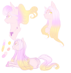 Size: 2251x2289 | Tagged: safe, artist:kittii-kat, oc, oc only, oc:lotus, species:earth pony, species:pony, female, mare, prone, reference sheet, simple background, solo, white background