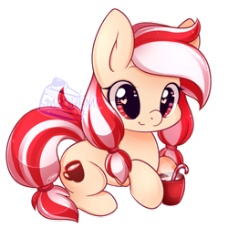Size: 600x600 | Tagged: safe, artist:mrsremi, oc, oc only, oc:peppermint mocha, species:earth pony, species:pony, cute, heart eyes, ocbetes, simple background, solo, transparent background, watermark, wingding eyes