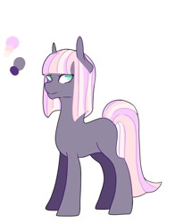 Size: 551x702 | Tagged: safe, artist:kittii-kat, oc, oc only, oc:sweet pea, parent:maud pie, parent:twilight sparkle, parents:twimaud, magical lesbian spawn, offspring, reference sheet, simple background, solo, white background