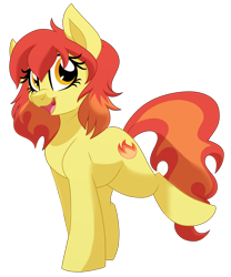 Size: 1500x1800 | Tagged: safe, artist:itstaylor-made, oc, oc only, oc:flamespitter, species:earth pony, species:pony, cute, eyelashes, female, mare, simple background, solo, transparent background