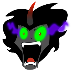 Size: 4000x3930 | Tagged: safe, artist:zutheskunk traces, character:king sombra, species:umbrum, episode:the crystal empire, g4, my little pony: friendship is magic, spoiler:s03, absurd resolution, faec, simple background, sombra eyes, somby, transparent background, vector, vector trace