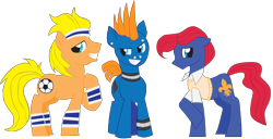 Size: 3160x1612 | Tagged: safe, artist:inspectornills, character:lancer, character:teddy, g1, my little pony tales, ace, clothing, g1 to g4, generation leap, headband, hoofband, simple background, transparent background