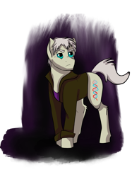 Size: 2048x2732 | Tagged: safe, artist:percy-mcmurphy, species:pony, arik sketch, clothing, crossover, male, ponified, serious, serious face, solo, stallion