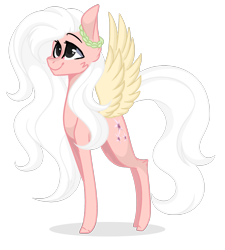 Size: 1600x1780 | Tagged: safe, artist:snowbunny0820, oc, oc only, oc:jasmine, species:pegasus, species:pony, colored wings, female, mare, simple background, solo, transparent background