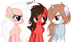 Size: 1280x751 | Tagged: safe, artist:chaostrical, artist:snowbunny0820, base used, oc, oc only, oc:cameron, species:pegasus, species:pony, species:unicorn, colored wings, female, mare, nose wrinkle, simple background, transparent background