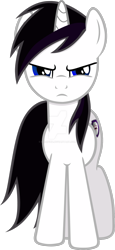 Size: 1024x2228 | Tagged: safe, artist:barrfind, oc, oc only, oc:barrfind, species:pony, serious, serious face, simple background, solo, stare, transparent background, vector, watermark