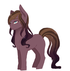 Size: 2107x2151 | Tagged: safe, artist:kittii-kat, oc, oc only, parent:doctor whooves, parent:starlight glimmer, parents:starwhooves, species:earth pony, species:pony, female, high res, mare, offspring, simple background, solo, white background