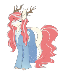 Size: 3843x4512 | Tagged: safe, alternate version, artist:celestialoddity, edit, oc, oc only, oc:iliana hikari, species:kirin, species:pony, absurd resolution, antlers, clothing, cloven hooves, female, flower, flower in tail, kimono (clothing), scales, simple background, smiling, solo, transparent background