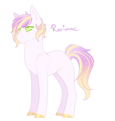 Size: 1256x1326 | Tagged: safe, artist:kittii-kat, oc, oc only, parent:big macintosh, parent:rarity, parents:rarimac, species:earth pony, species:pony, male, offspring, simple background, solo, stallion, white background