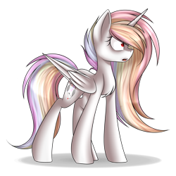 Size: 5004x5000 | Tagged: safe, artist:snowbunny0820, oc, oc only, oc:white rainbow, species:alicorn, species:pony, absurd resolution, female, mare, simple background, solo, transparent background