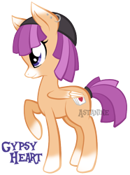 Size: 546x735 | Tagged: safe, artist:petraea, oc, oc only, oc:gypsy heart, species:pegasus, species:pony, female, mare, raised hoof, simple background, solo, transparent background