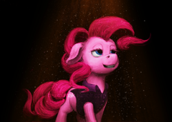 Size: 1600x1131 | Tagged: safe, artist:xormak, character:pinkie pie, clothing, female, solo, uncanny valley, vest