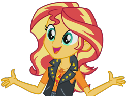 Size: 2048x1546 | Tagged: safe, artist:thebarsection, character:sunset shimmer, g4, my little pony: equestria girls, my little pony:equestria girls, clothing, cute, female, not a vector, open mouth, simple background, solo, transparent background