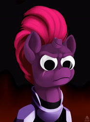 Size: 5000x6751 | Tagged: safe, artist:poecillia-gracilis19, character:tempest shadow, my little pony: the movie (2017), absurd resolution, eye scar, googly eyes, majestic as fuck, meme, open up your *very* eyes, open up your eyes, scar, special eyes