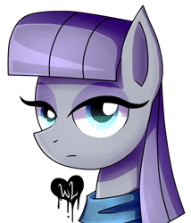 Size: 827x966 | Tagged: safe, artist:whitelie, character:maud pie, species:earth pony, species:pony, bust, female, mare, portrait, simple background, solo, transparent background