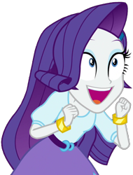 Size: 1557x2048 | Tagged: safe, artist:thebarsection, character:rarity, equestria girls:dance magic, g4, my little pony: equestria girls, my little pony:equestria girls, spoiler:eqg specials, bracelet, clothing, cute, female, looking up, open mouth, raribetes, simple background, skirt, solo, transparent background