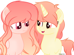 Size: 588x440 | Tagged: safe, artist:venomns, oc, oc only, oc:amber, oc:soleil, species:pegasus, species:pony, female, mare, movie accurate, simple background, transparent background