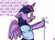 Size: 6750x5000 | Tagged: safe, artist:poecillia-gracilis19, character:twilight sparkle, character:twilight sparkle (alicorn), species:alicorn, species:pony, absurd resolution, bipedal, clothing, crack, dialogue, equestria girls outfit, female, floppy ears, frown, gritted teeth, leaking, mare, metaphor, nope, nope nope nope nope nope nope, pushing, simple background, solo, speech bubble, spread wings, standing, text, water, white background, wide eyes, wings, worried